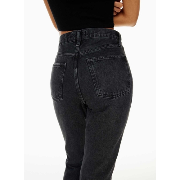 AGOLDE Vintage Boot Jeans Mid Rise Wide Leg Flare Percolate Black 31 Aritzia - Picture 6 of 13